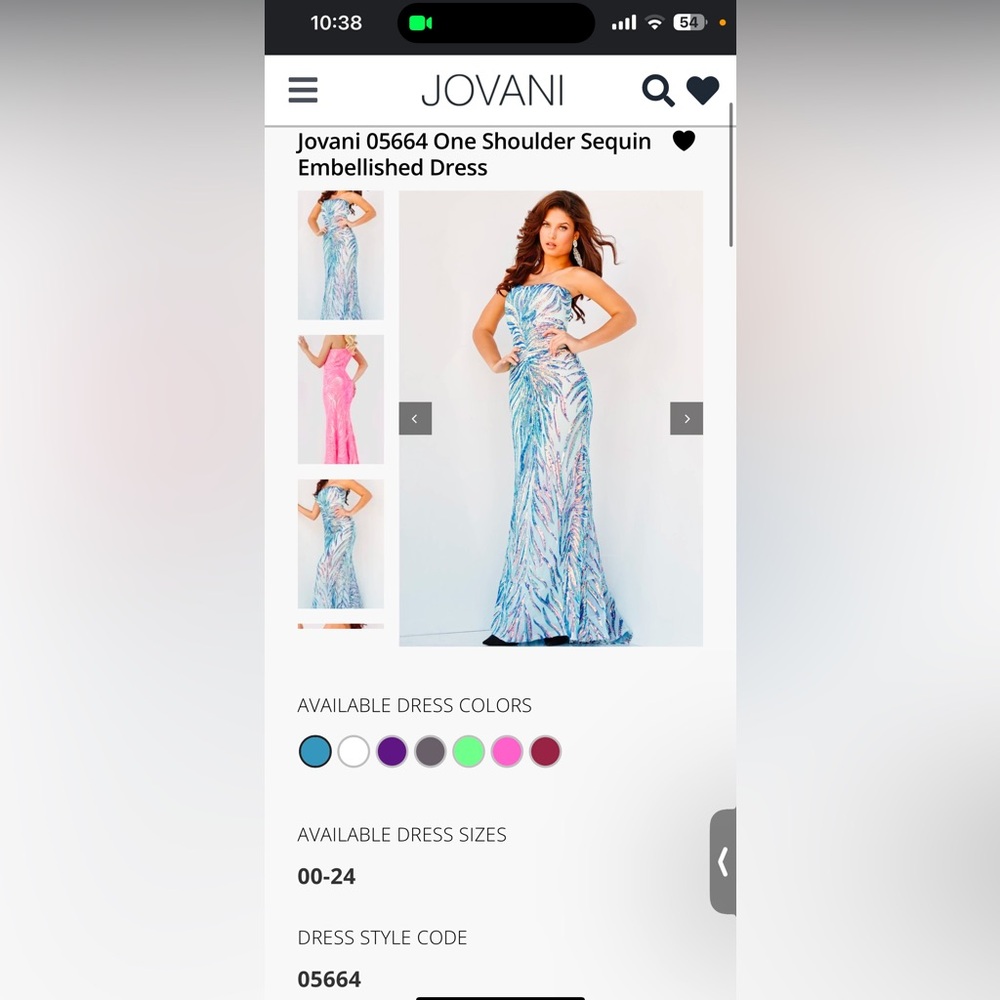 Jovani dress style 05664